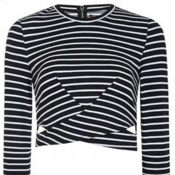 Eliacher Full Sleeve Cut-Out Back Zipper Crop Top - Picture 1 of 8